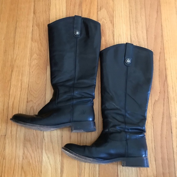 Frye Melissa Button Riding Boots Extended Calf 6B - Picture 1 of 12